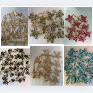 Floral Embroidered Appliques Set